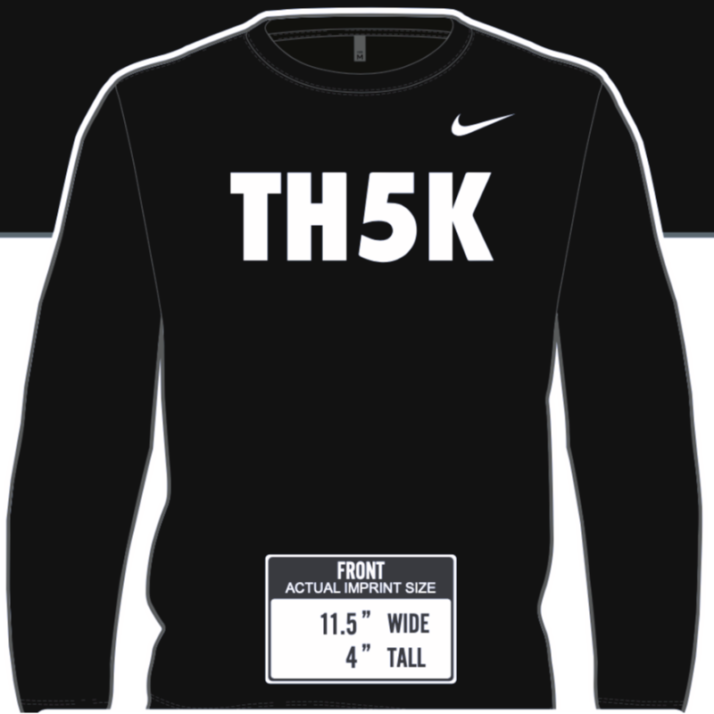 Long Sleeve "TH5K" Nike Dri-Fit Shirt Main Image