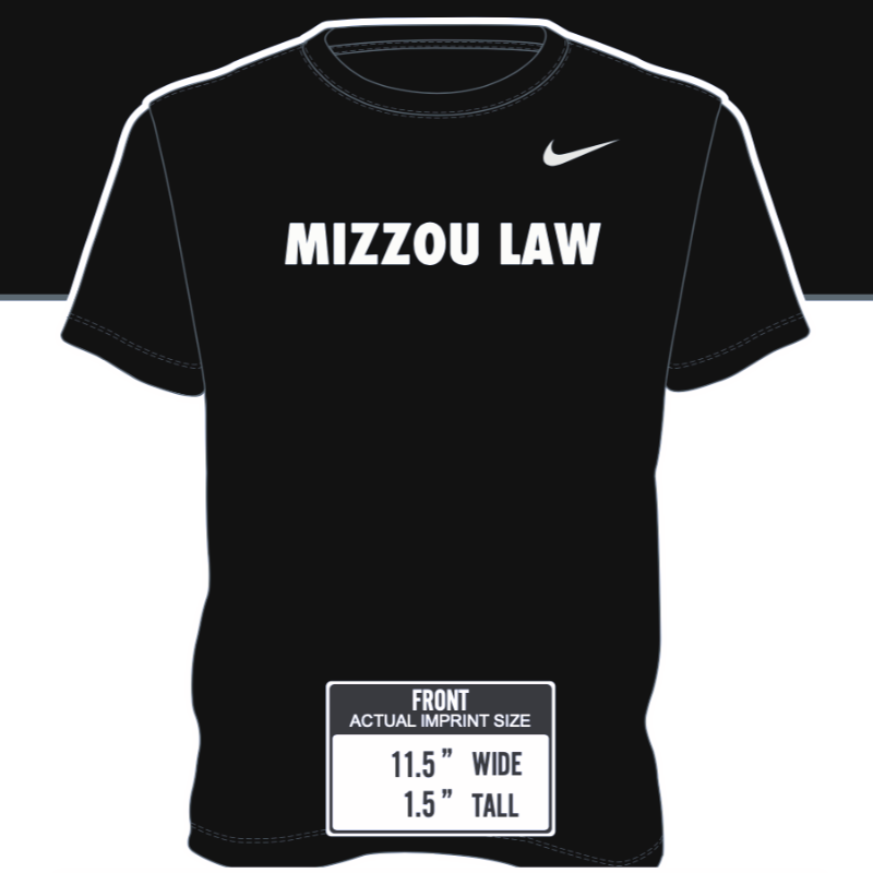 Short Sleeve "Mizzou Law" Nike Dri-Fit Shirt Main Image