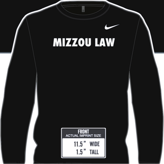 Long Sleeve "Mizzou Law" Nike Dri-Fit Shirt