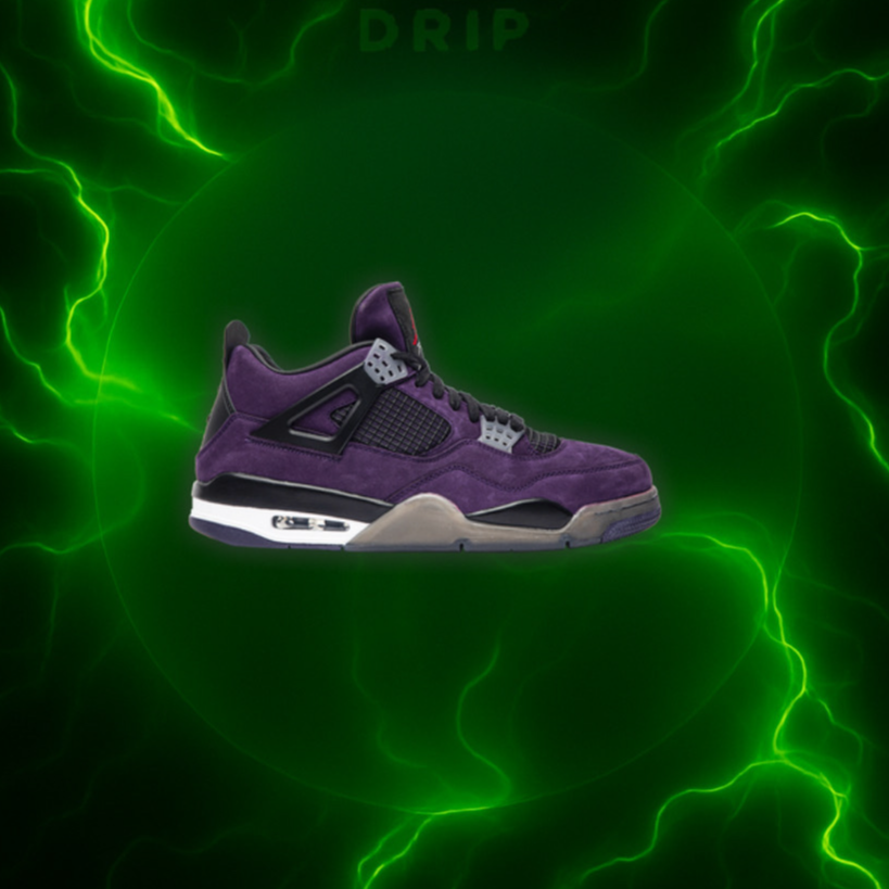 Travis Scott x Jordan 4 'Purple' Replicas 