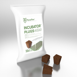 50PK INCUBATOR 40/40 PLUGS | PLANT STARTER COCO CUBES | 1.25"