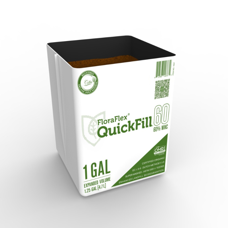 1 GAL QUICKFILL™ | 60% WHC | EXPANDABLE ORGANIC COCO COIR PLANT MEDIUM | SINGLE UNIT Main Image