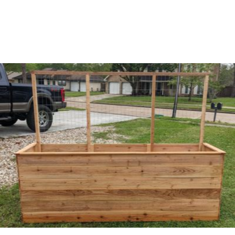 Large Raised Bed with Trellis Main Image