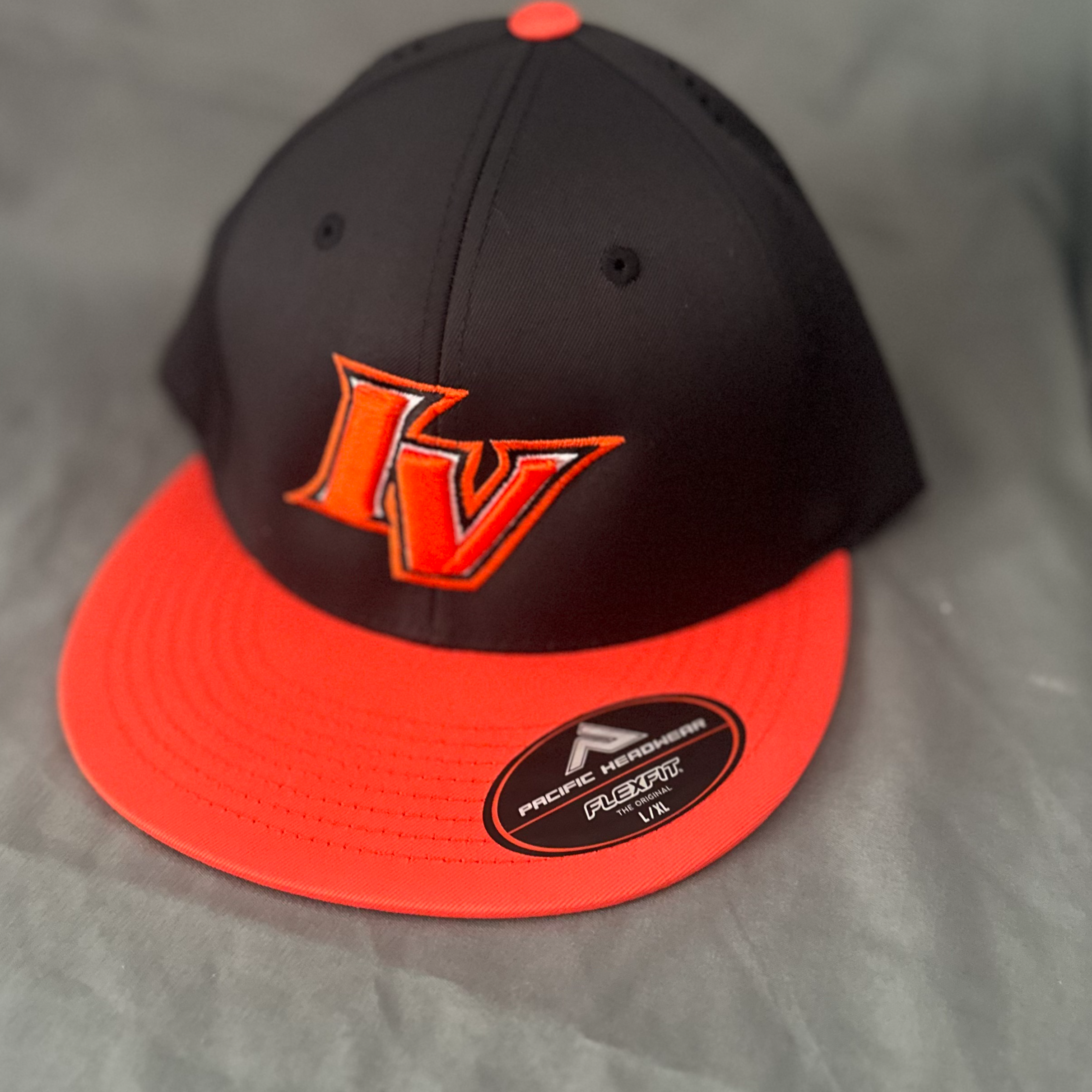Fitted Hat with Orange Bill