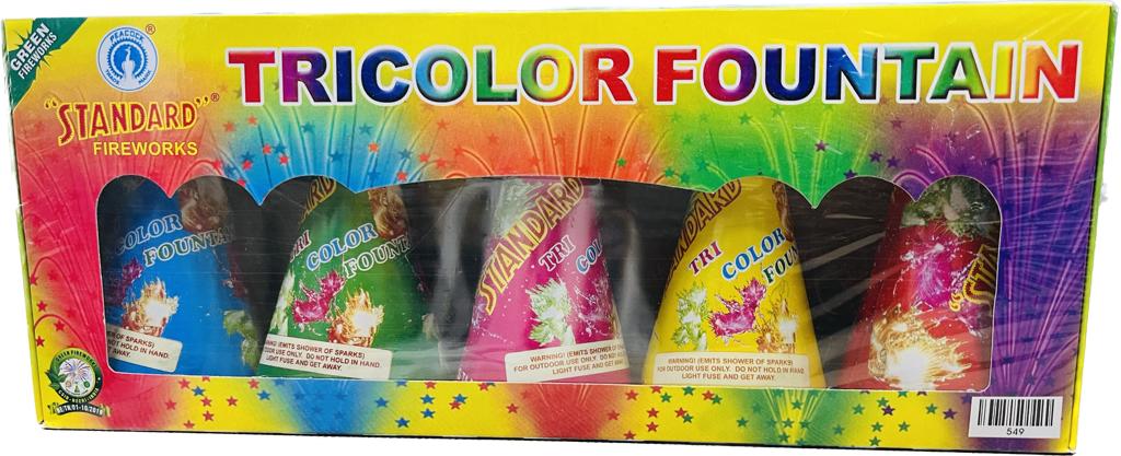 FLOWER POTS TRI COLOUR(1box) - STANDARD