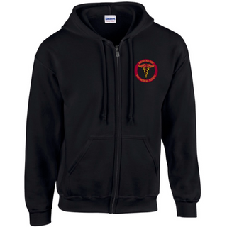 Full-Zip Hooded Sweatshirt Black