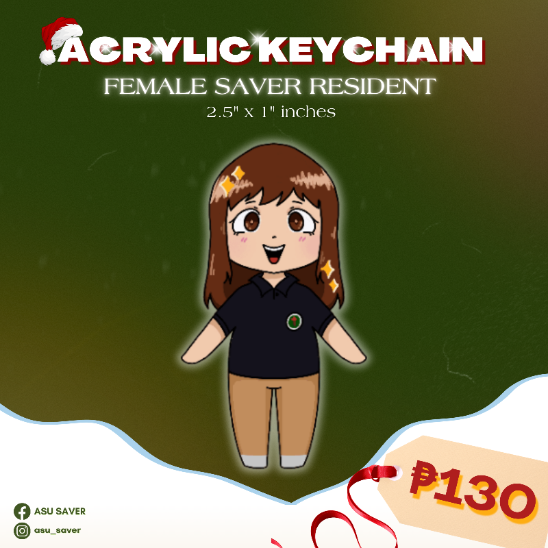Female SAVER Resident Keychain