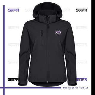 Softshell  Manches Longues, avec capuche - Noir (Femmes)