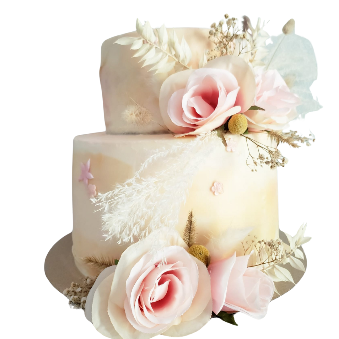 Custom round tiered cake