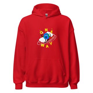 One Way hoodie - Red