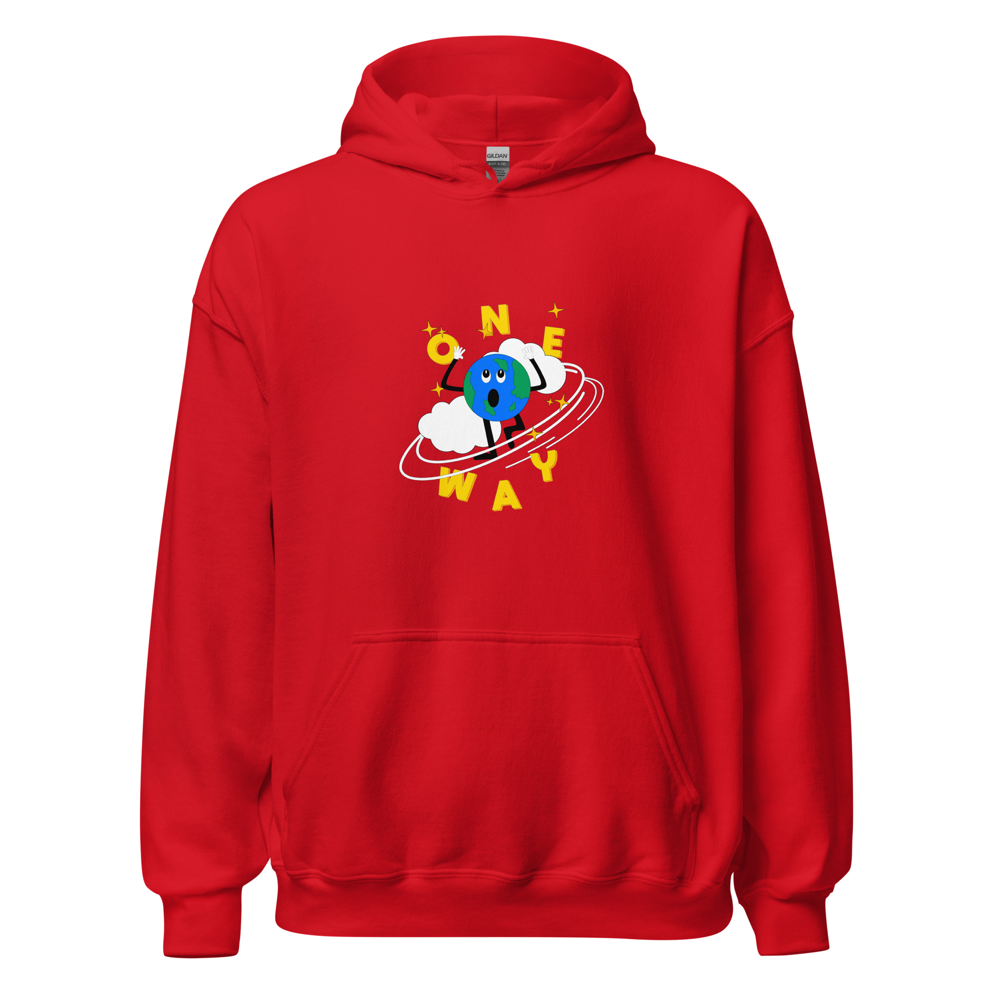 One Way hoodie - Red Main Image