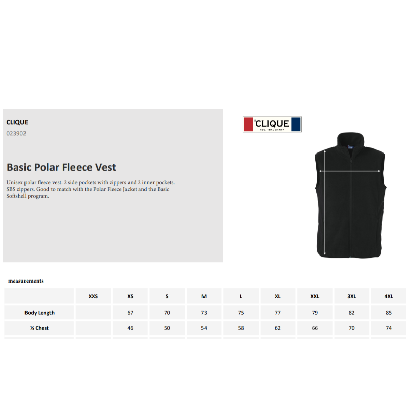 Polaire sans manches Unisexe - Bleu marine