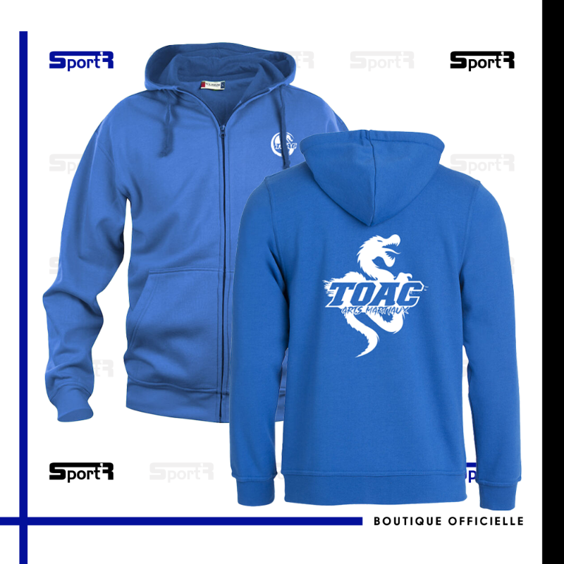 Sweat Full Zip Bleu Hommes Main Image