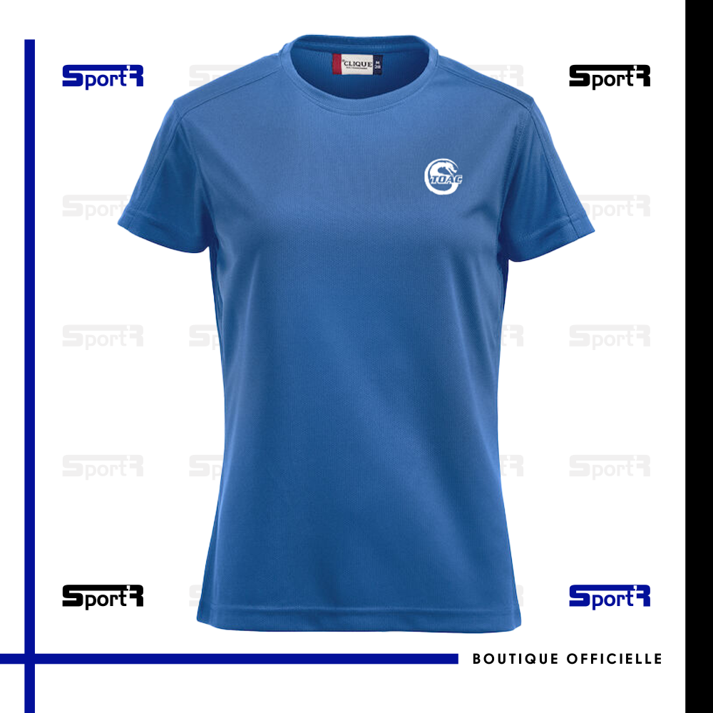 T-shirt polyester Bleu roi - Femmes