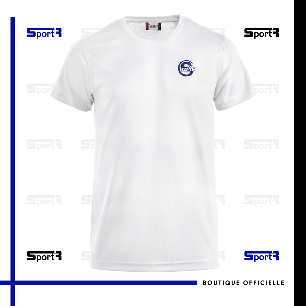 T-shirt polyester Blanc - Hommes & Enfants