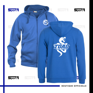 Sweat à capuche full zip Bleu roi - Hommes 