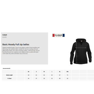 Sweat à capuche full zip Femmes - Bleu roi