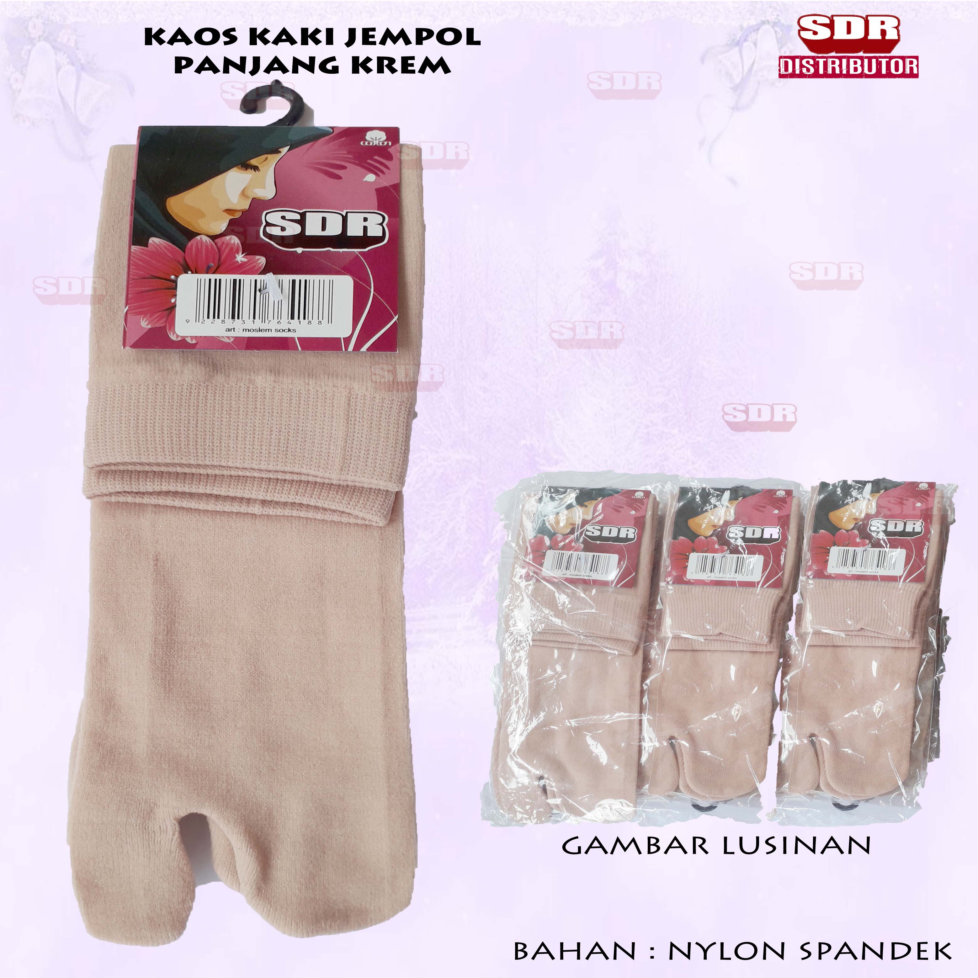 KK Jempol Panjang Krem Polos