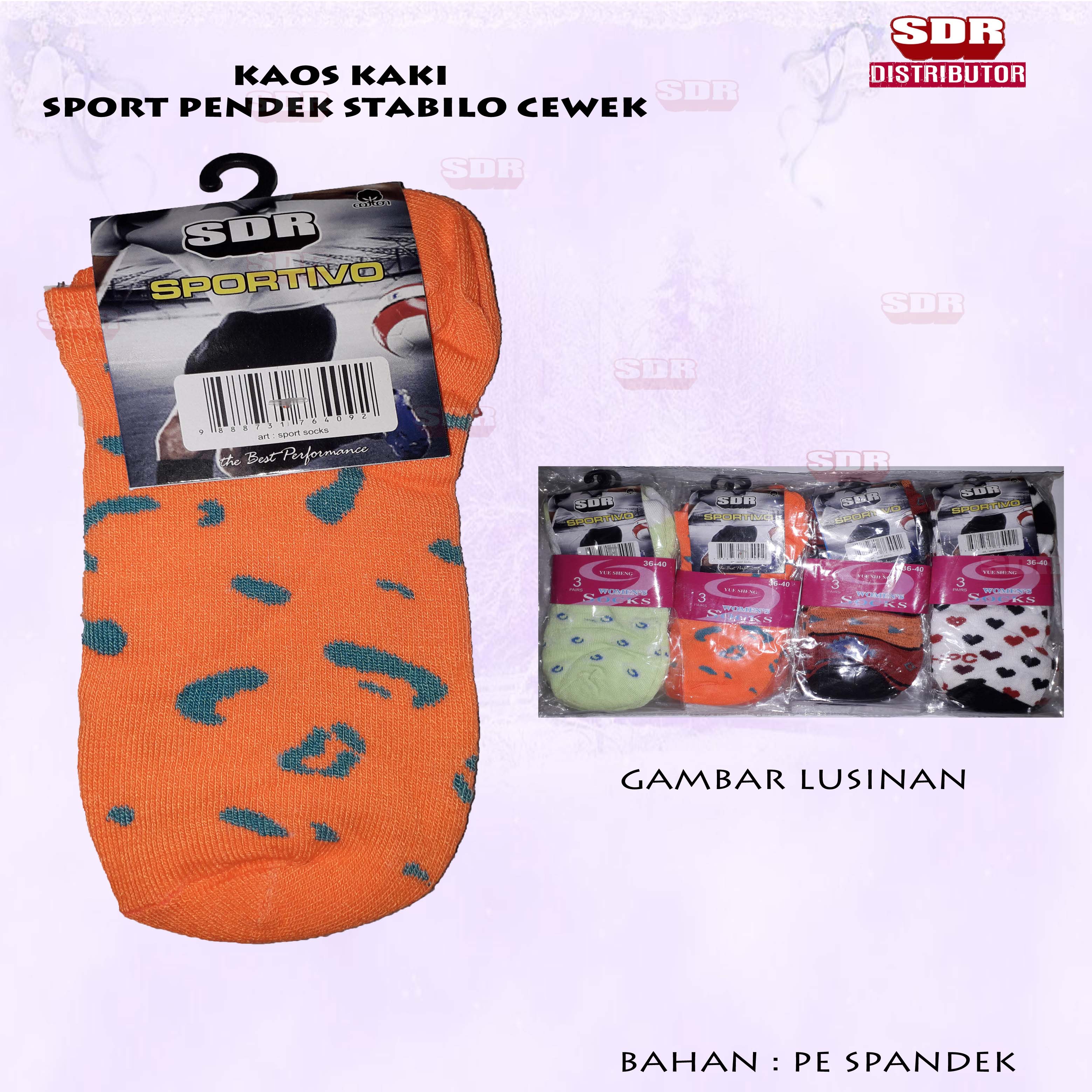 KK Sport Pendek Cewek Warna