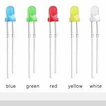 LED 8mm Diffused Indikator Indicator Light Emitting Diode Biru, Hijau, Merah, Kuning, Putih Main Image