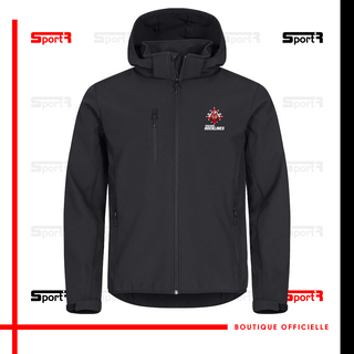 Softshell capuche - Noir (Hommes & Enfants)