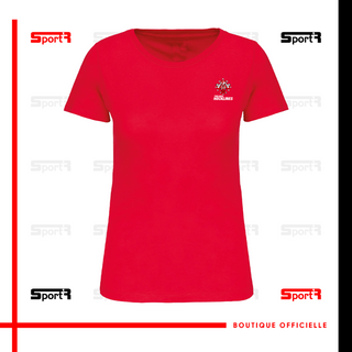 T-Shirt Coton - Rouge (Femmes) 