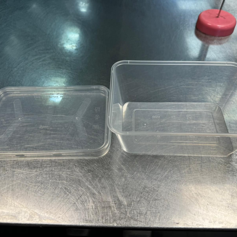 RECTANGLE CONTAINER 1000ML W/LID (TAKE AWAY BOX)