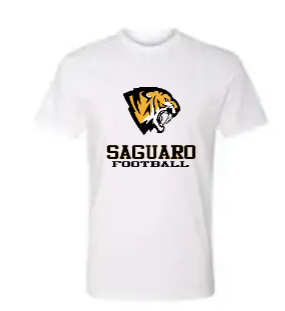 Full Color Saguaro Football Logo on White Shirt Main Image