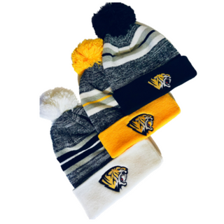 Saguaro Pom Pom Beanies with Sabercat Logo