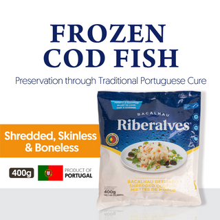 RIB-RI-006-F Riberalves Bacalhau Shredded Codfish In Bag 400g