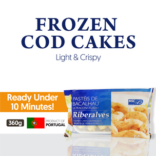 RIB-RI-007-F Riberalves Codfish Cakes 12s (Approx 30g/pc)