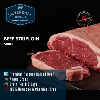 PRG-SI-016-C Silverdale Beef Striploin 500g (Frozen)