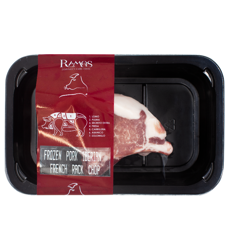 CAL-RA-010-F Ramos Iberian Pork Sliced Frenched Rack Chop 240g Main Image