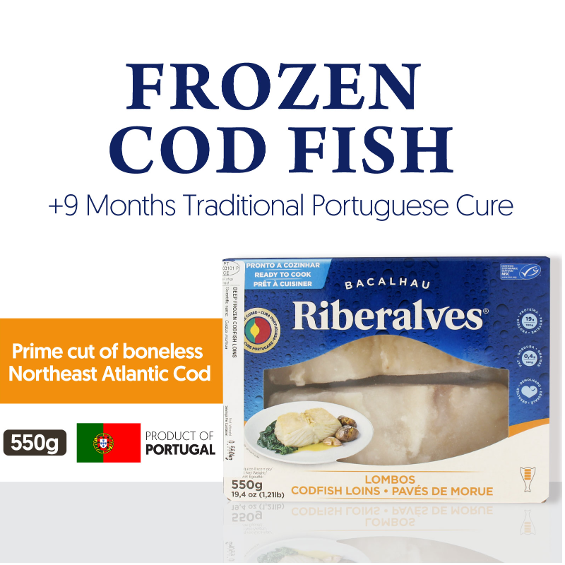 RIB-RI-001-F Riberalves Bacalhau Codfish Loins (2s) - Desalted 550G Main Image