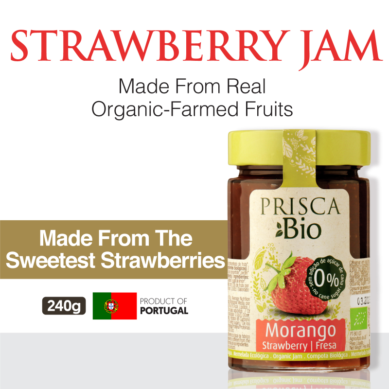 SBR-PR-008-A Prisca Bio Organic Strawberry Jam (No Added Sugar) 240G Main Image