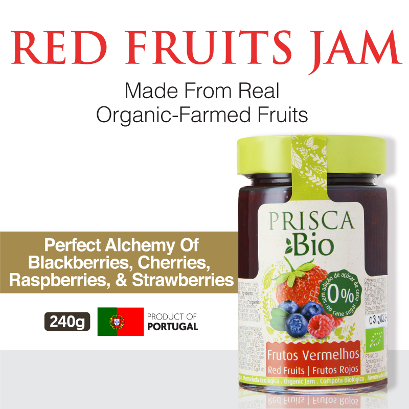 SBR-PR-006-A Prisca Bio Organic Red Fruits Jam (No Added Sugar) 240G Main Image