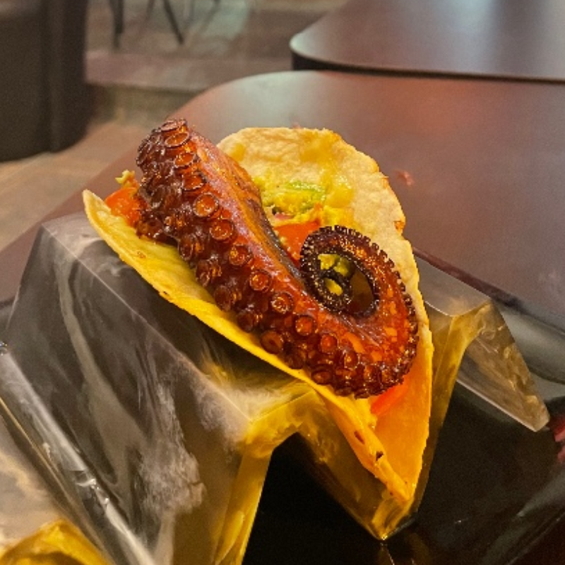 Taco de pulpo la mala