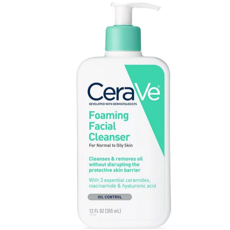 CeraVe Foaming Face Wash, Face Cleanser for Normal to Oily Skin, 12 fl oz Large Image