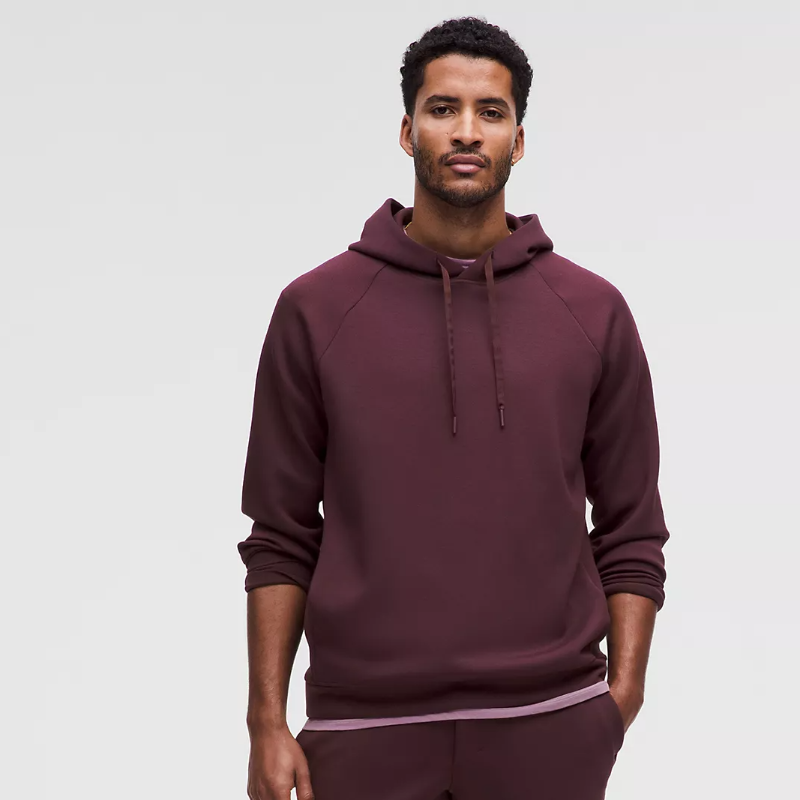 Smooth Spacer Classic-Fit Pullover Hoodie - Plum