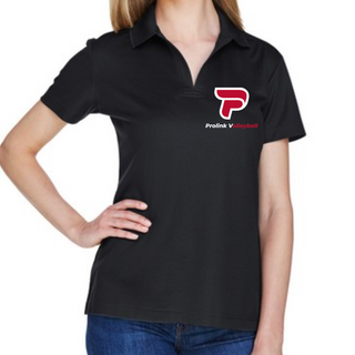 Women's Black Performance Polo 