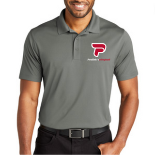 Men's Grey Performance Polo Shirt