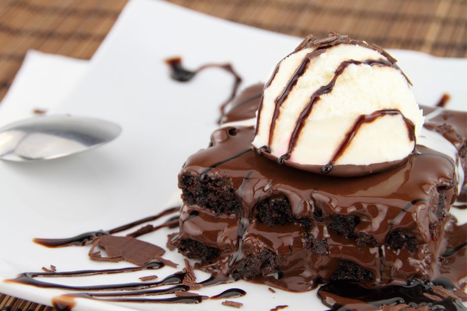 Brownie con helado Large Image
