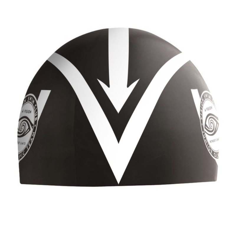 Black Vision Swim Cap Main Image