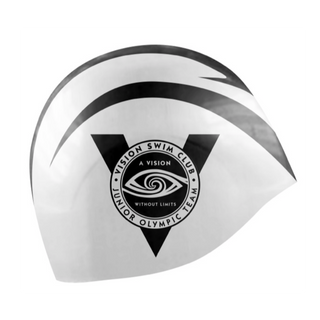 White Vision Swim Cap