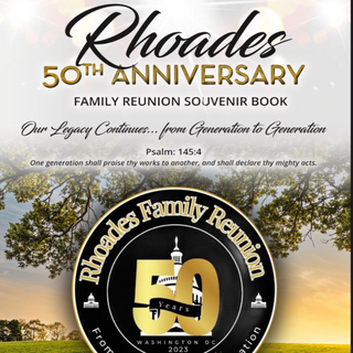 Rhoades Family 50th Anniversary - Souvenir Book