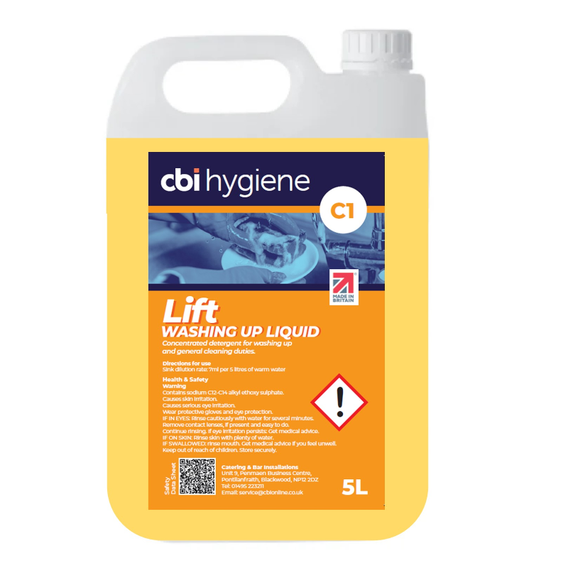 LIFT - C1 Washing Up Liquid - 2 x 5 Ltr