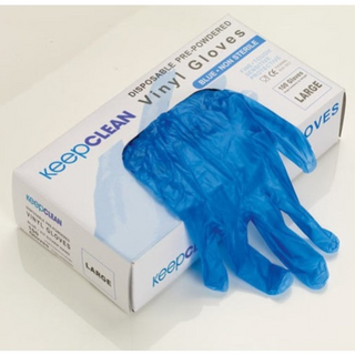 Vinyl Powder Free Glove Blue (Pack 100)
