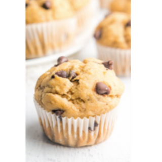 Banana Chocolate Chip Muffins 1/2dz