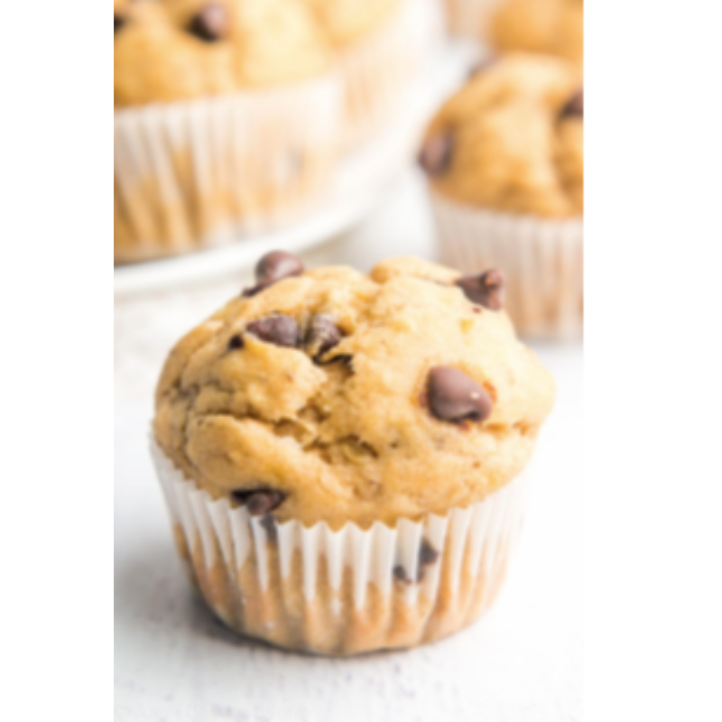 GF Banana Chocolate Chip Muffins 1/2dz -  Main Image