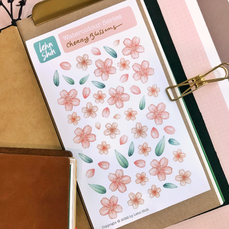 Watercolour Series - Cherry Blossoms